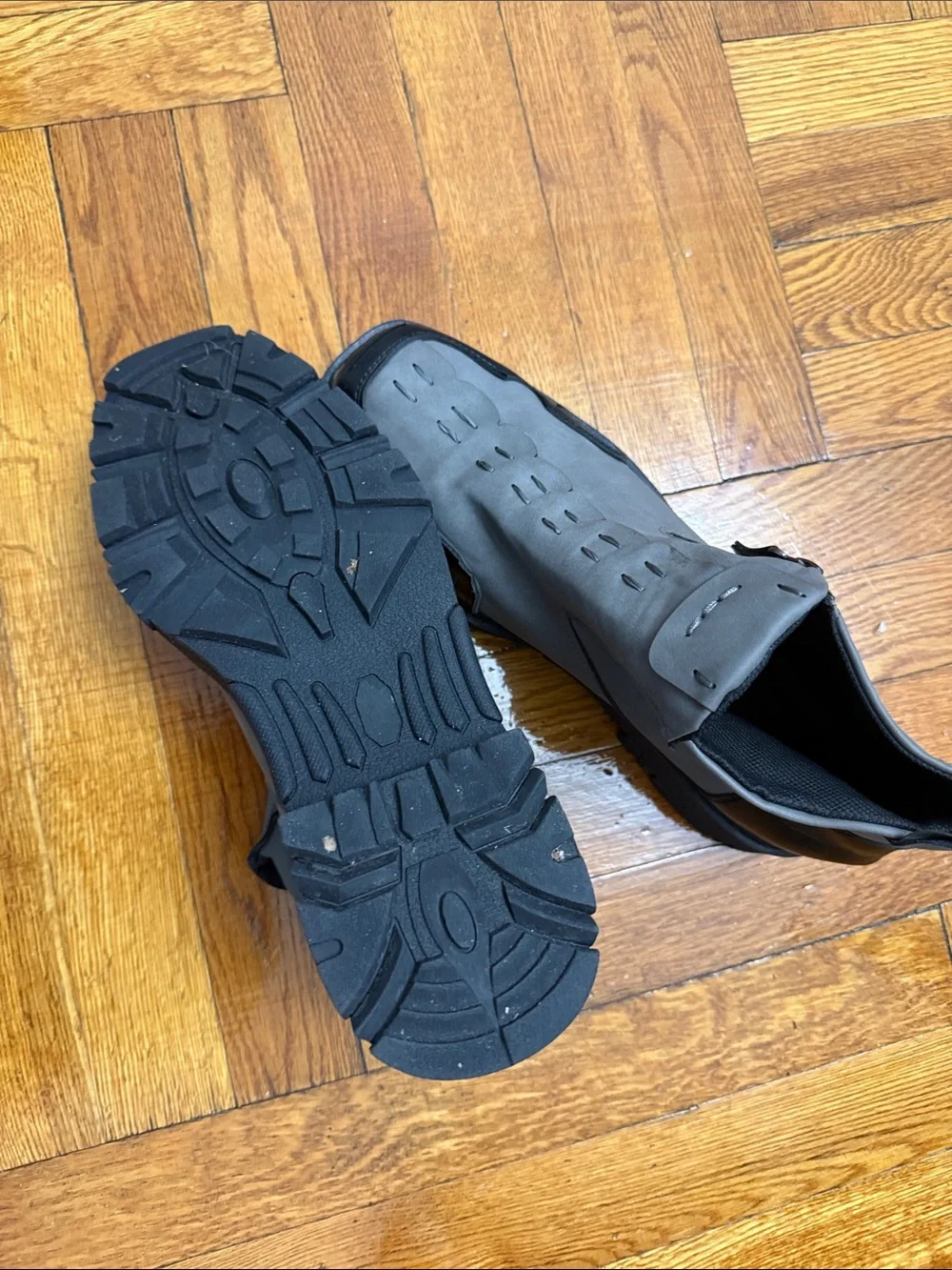 Men's Grey Slip-On Dress Boots